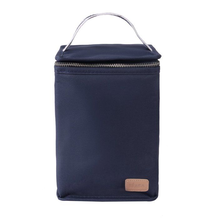 BEABA Insulated Lunch Bag - Navy Blue/ Stripes