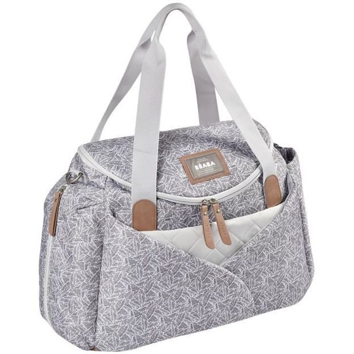 BEABA Sac a langer Sydney II, Modulable, Grande contenance, Rangements multiples, Grand espace a langer, Jungle