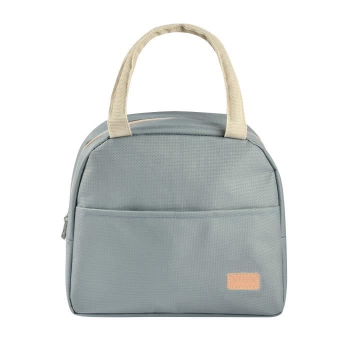BEABA Insulated Lunch Bag - Sage Green - Keeps Food Hot or Cold - Large Capacity