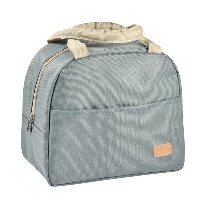 BEABA Insulated Lunch Bag - Sage Green - Keeps Food Hot or Cold - Large Capacity