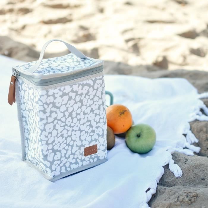BEABA Cherry Blossom Insulated Lunch Bag - Keeps Food Warm or Cold - Large Capacity