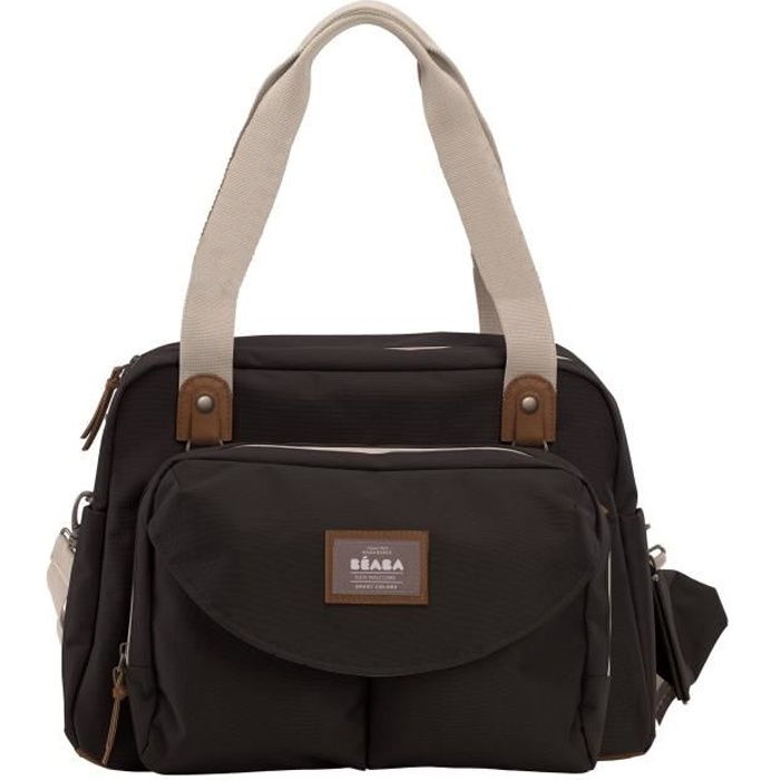 BEABA Geneva II Diaper Bag, Modular, Large Capacity, Black