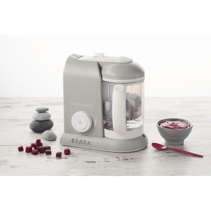 BÉABA - Babycook Solo - 1100 ml Baby Food Maker - Grey
