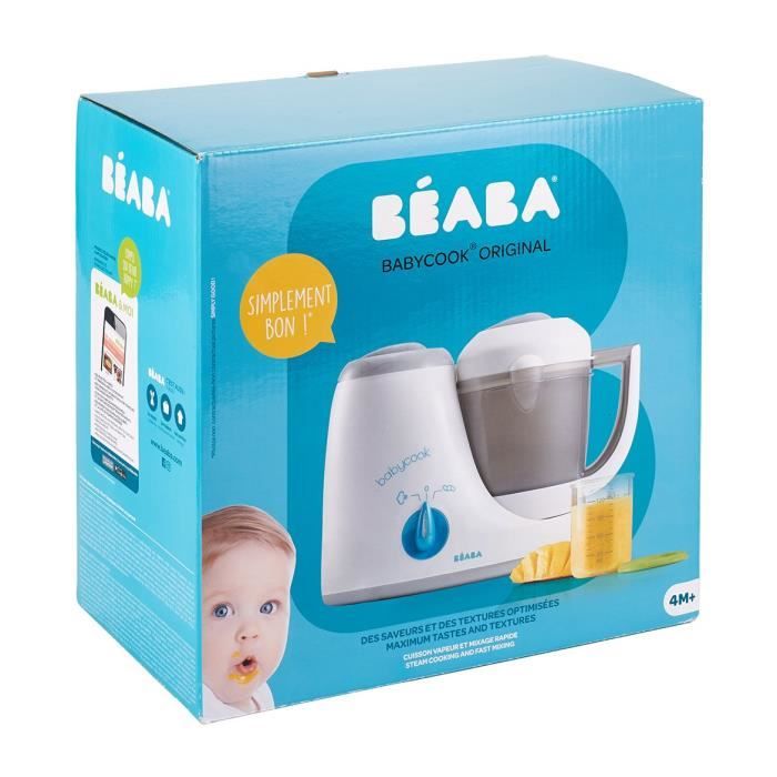 BÉABA - Babycook Original - Robot Bébé 4 en 1 Mixeur-Cuiseur - Cuisson Vapeur - Décongélation