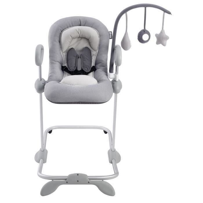 BEABA Baby Play Arch for Up&Down Bouncer III - Grey - Promotes Development and Motor Skills