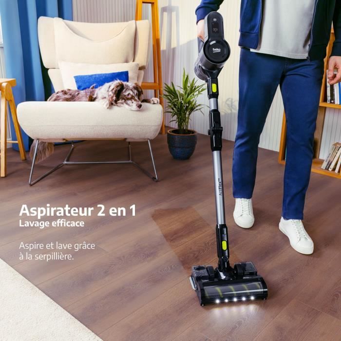 BEKO VRT84225VI Cordless Stick Vacuum Cleaner - 100 Air Watts - Up to 45 Min - Grey