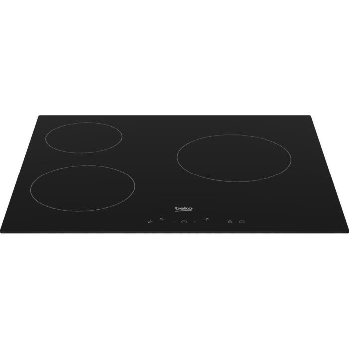 BEKO HIC63400 Ceramic Hob - 3 Burners - 60 cm - Touch Controls