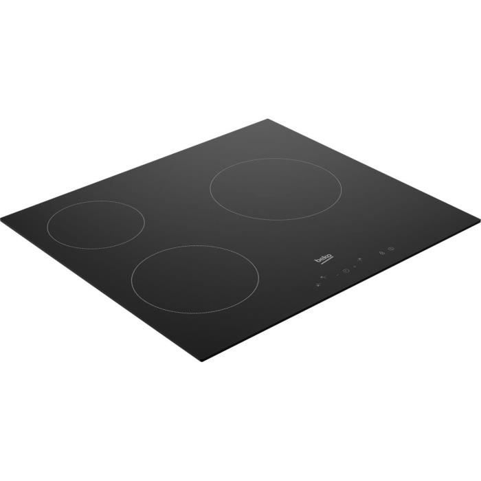 BEKO HIC63400 Ceramic Hob - 3 Burners - 60 cm - Touch Controls