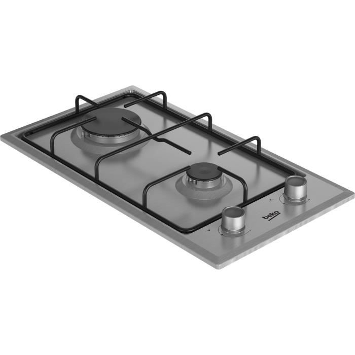 BEKO Gas Hob - 2 Burners - 30 cm - Stainless Steel - HDCG32220FX