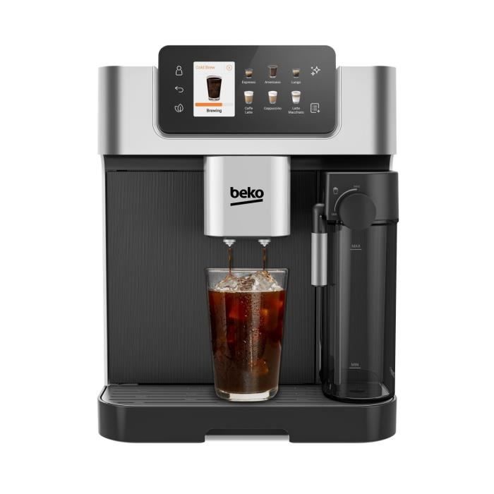 BEKO Coffee Machine - CEG7348X - 1350W - Integrated Grinder - Black/Silver