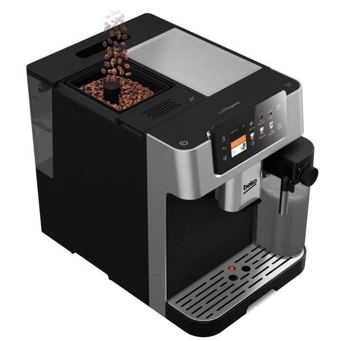 BEKO Coffee Machine - CEG7348X - 1350W - Integrated Grinder - Black/Silver