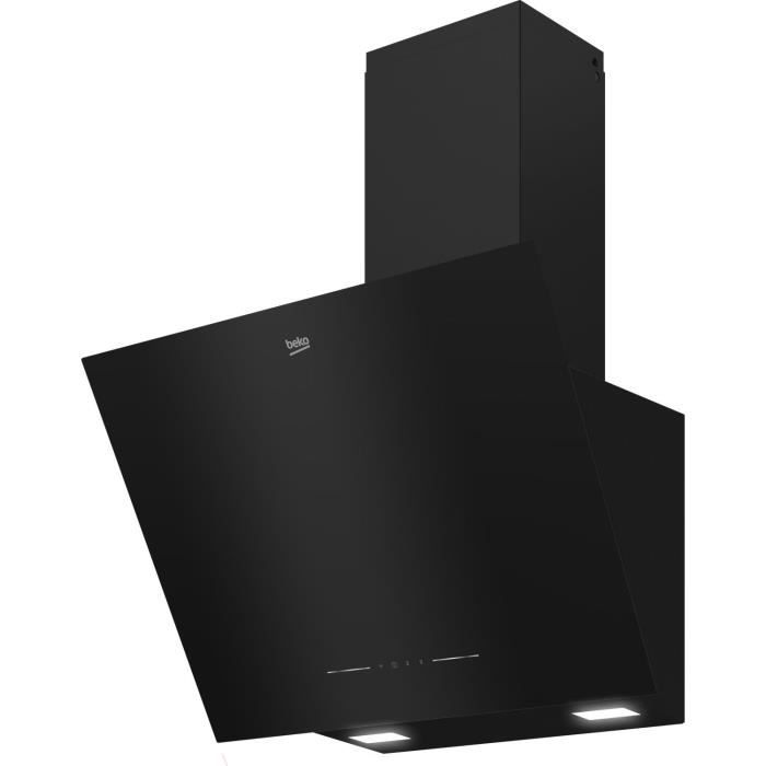 BEKO Wall-Mounted Cooker Hood - BHCA62422BBH - 60 cm - Black