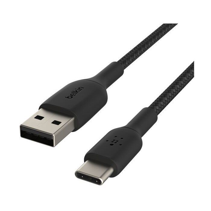 BELKIN Braided Cable - USB-C to USB-A - 0.15 m - Black
