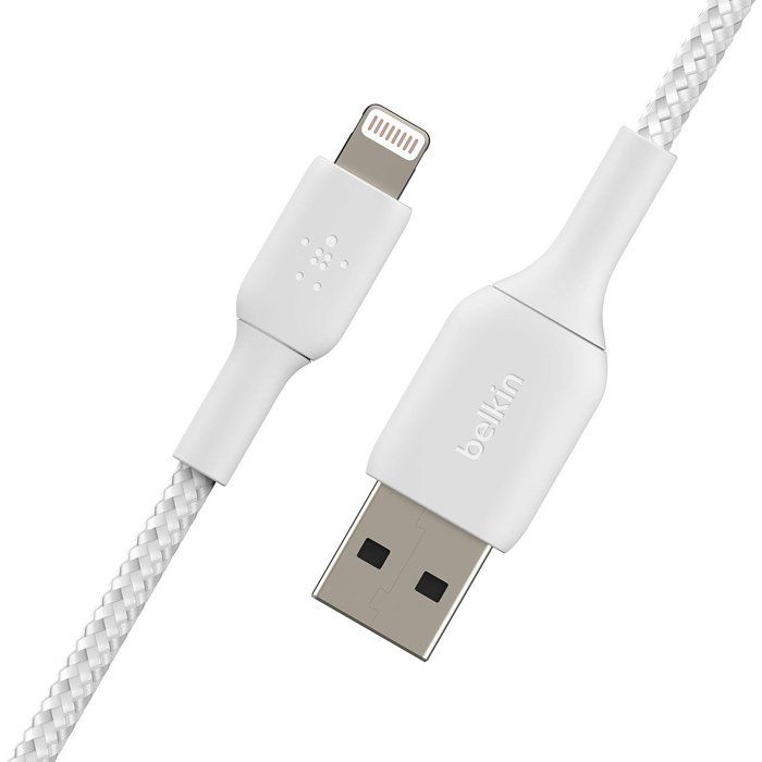 BELKIN Lightning to USB-A Braided Cable - 2 m - White