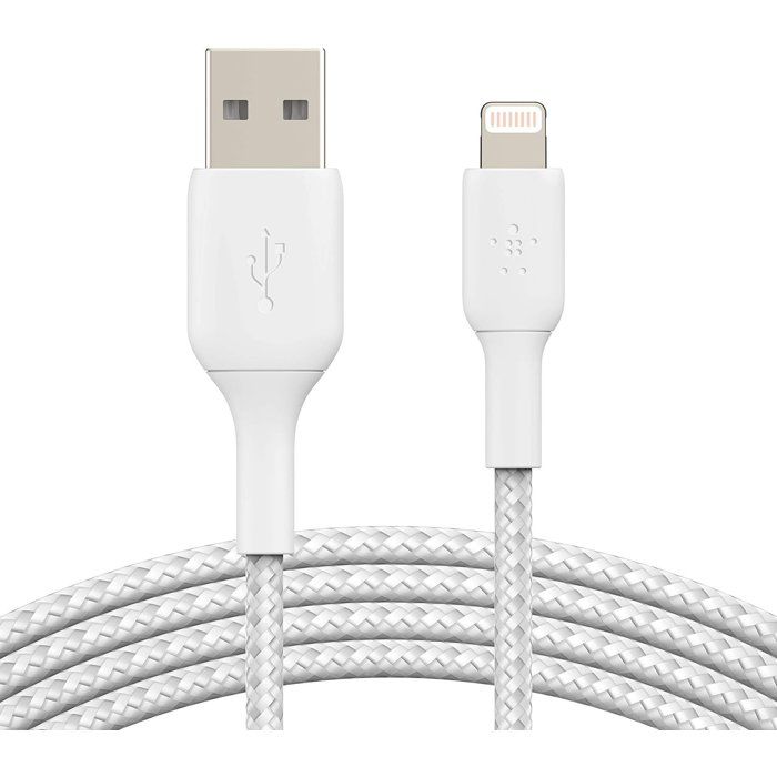 BELKIN Lightning to USB-A Braided Cable - 2 m - White