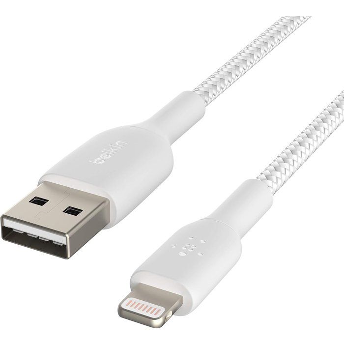 BELKIN Lightning to USB-A Braided Cable - 2 m - White