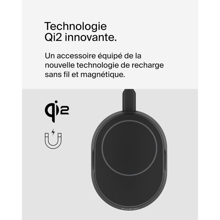 BELKIN Magnetic Charging Stand - Qi2 - 15W - Black