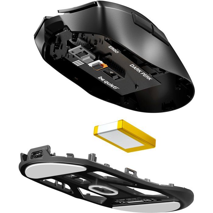 BE QUIET! Wireless Mouse Dark Perk Ergo Black