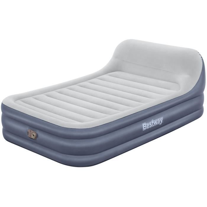 BESTWAY Inflatable Bed - Tritech SleekFlow - 2-Person - 226 x 152 x 84 cm - Integrated Pump