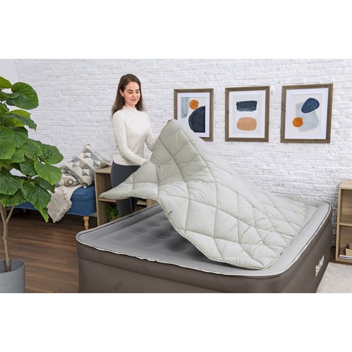 Matelas gonflable - BESTWAY - Tough Guard Fortech - 2 places - Pompe électrique - 350 kg de charge