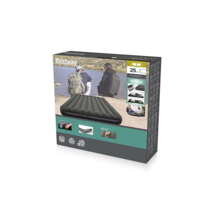 BESTWAY Inflatable Mattress - Tritech - 2 Person - 2.03 m x 1.52 m - Black