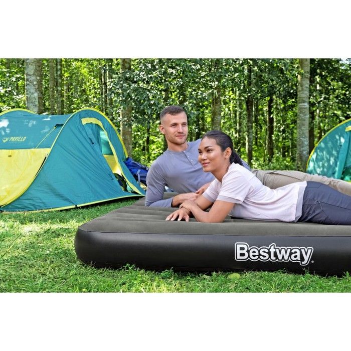 BESTWAY Inflatable Mattress - Tritech - 2 Person - 2.03 m x 1.52 m - Black