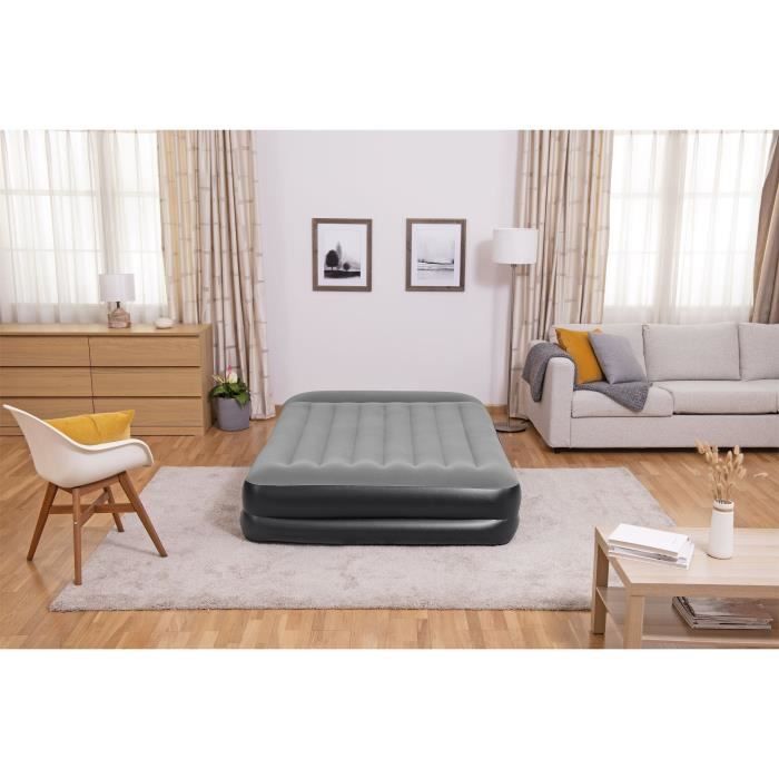 BESTWAY Inflatable Bed - Tritech 2P - 203x152x46 cm - Integrated Electric Pump 2-person