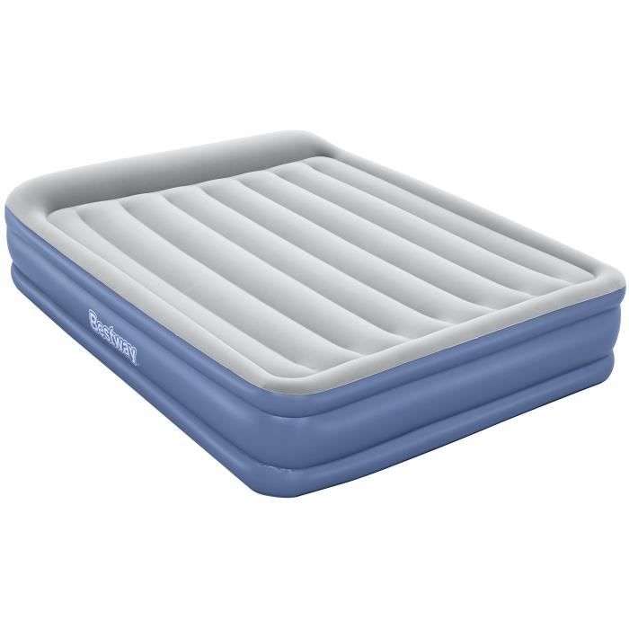 BESTWAY Tritech Double Inflatable Bed - 203x152x46 cm - 300 kg - Inflates in 4 Minutes