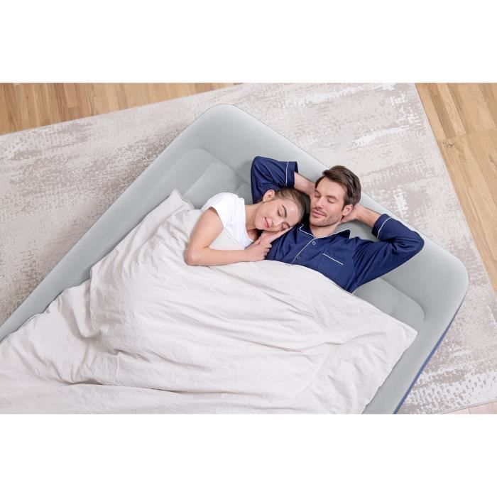 BESTWAY Tritech Double Inflatable Bed - 203x152x46 cm - 300 kg - Inflates in 4 Minutes