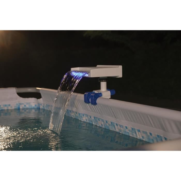 Waterfall Fountain - Bestway - For Above Ground Pools - With LED