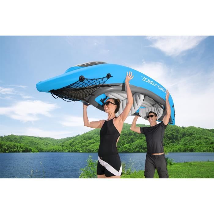 BESTWAY Inflatable Kayak - Cove Champion X2 Hydro-Force - 331x88cm - 2-seater - 180 kg max - 2 paddles, 2 removable fins