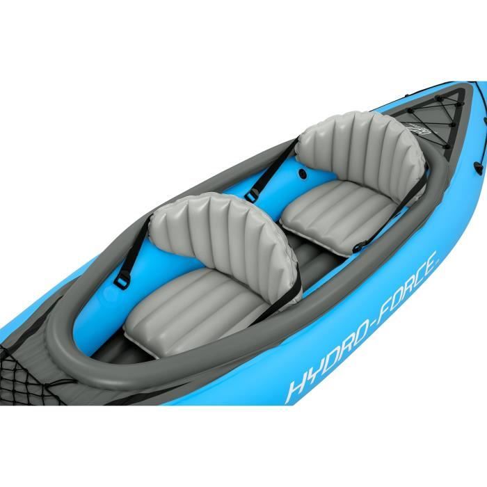 BESTWAY Inflatable Kayak - Cove Champion X2 Hydro-Force - 331x88cm - 2-seater - 180 kg max - 2 paddles, 2 removable fins