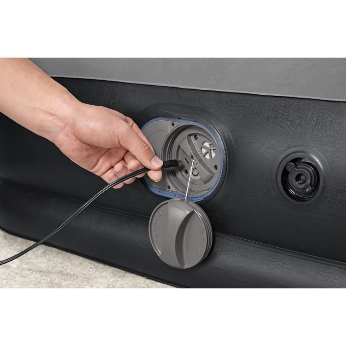 BESTWAY Inflatable Mattress - Tritech Queen - 2-Person - 203 x 152 x 36 cm - Integrated USB Pump 671BU