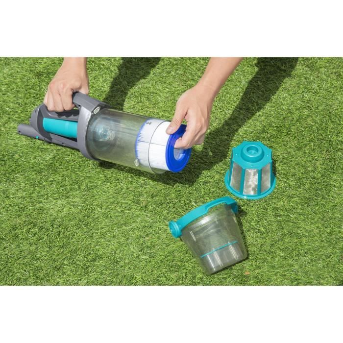 AquaGrip Handheld Pool Vacuum - 90-Minute Runtime - For Pools Up to 6.10 m Diameter