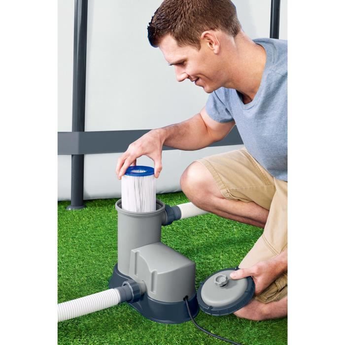 Filtre a cartouche - Bestway - 5 678 L/h - Type III - Pour piscines de 1 100 a 31 700 L