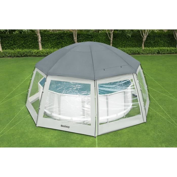 BESTWAY Pool Dome - Octagonal 600 x 600 x 295 cm - Grey