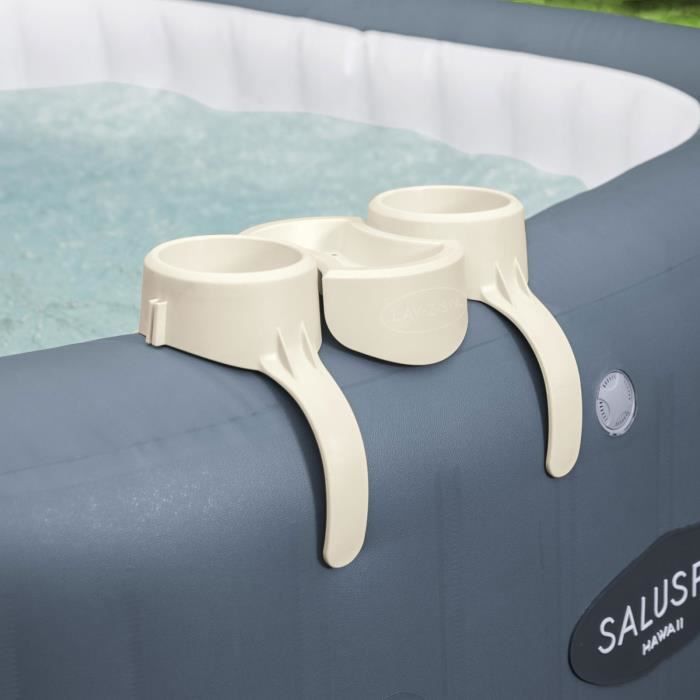 Drink Holder for Lay-Z-Spa - BESTWAY - Compatible with All Models Except Vancouver and Helsinki - Gray
