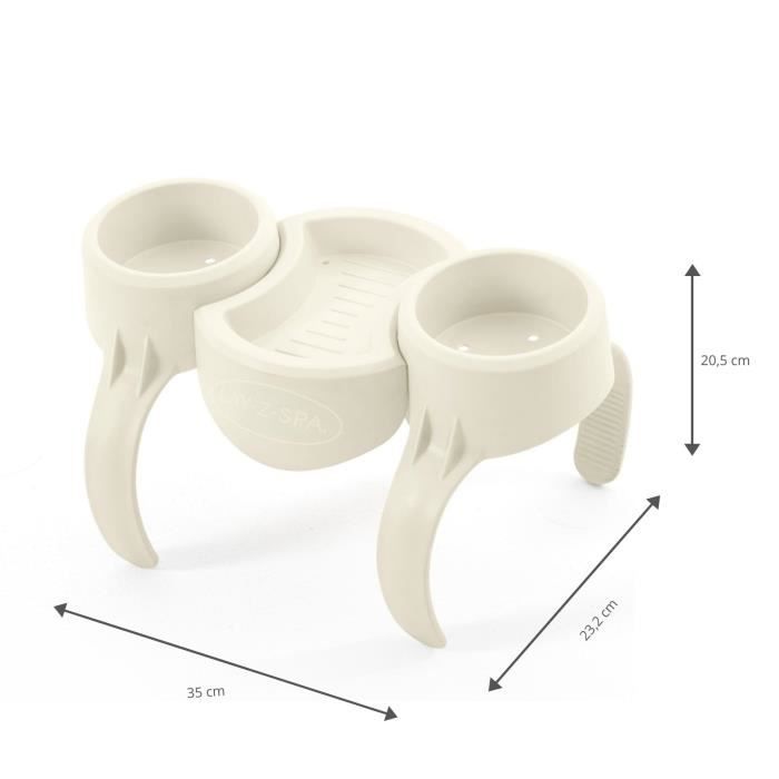 Drink Holder for Lay-Z-Spa - BESTWAY - Compatible with All Models Except Vancouver and Helsinki - Gray