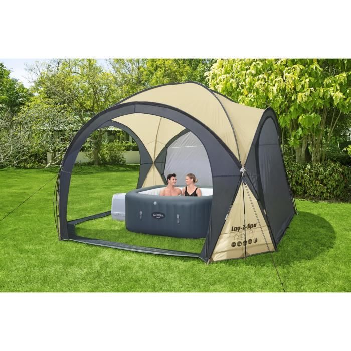 Protective Dome for Lay-Z-Spa - BESTWAY - 390x390x255 cm - Grey - UV Protection