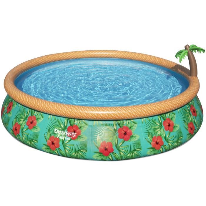 BESTWAY Self-Supporting Above Ground Pool Kit - Fast Set - 457 x 84 cm - Round (Includes filtration pump)