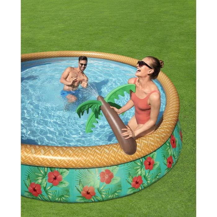 BESTWAY Self-Supporting Above Ground Pool Kit - Fast Set - 457 x 84 cm - Round (Includes filtration pump)