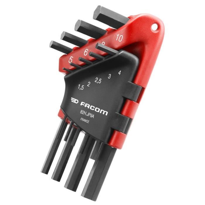 FACOM Toolbox - BP.C19NCM1PB - 16 Tools - 5 Protwist Screwdrivers + 9 Allen Keys + Multi-Grip Pliers + Measuring Tape