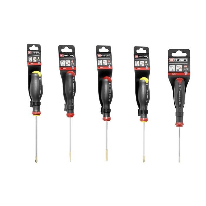 FACOM Toolbox - BP.C19NCM1PB - 16 Tools - 5 Protwist Screwdrivers + 9 Allen Keys + Multi-Grip Pliers + Measuring Tape