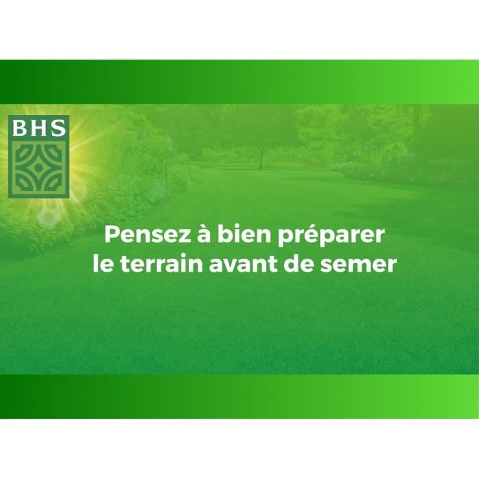 Semence de Gazon - BHS - Gazon Soleil 10kg |  Résistant au climat méditerranéen et a la sécheresse