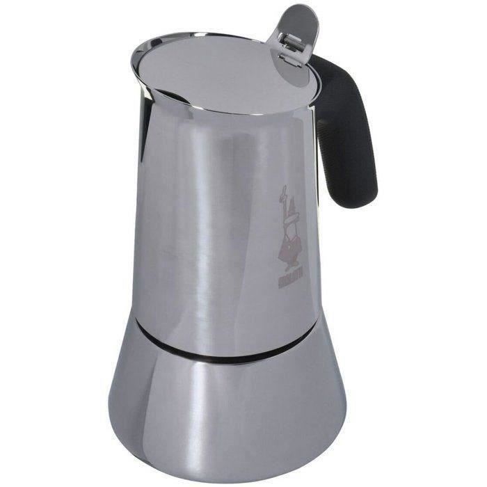Bialetti VENUS Italian Coffee Maker + Moka Classico Coffee - 6 cups - Silver - Induction compatible 6-cup