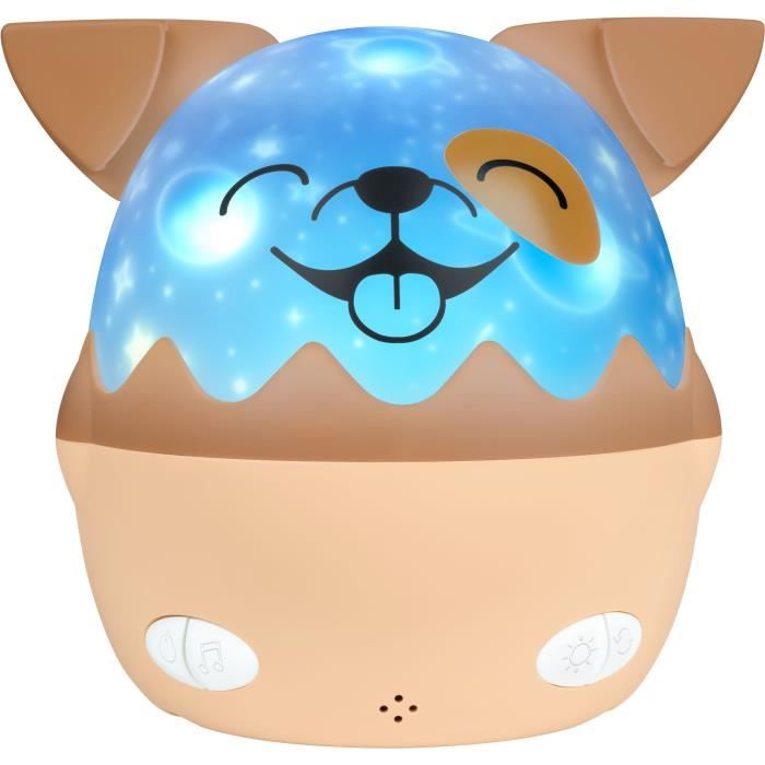 BIGBEN - Musical Night Light - Dog - 360° Projection - Remote Control