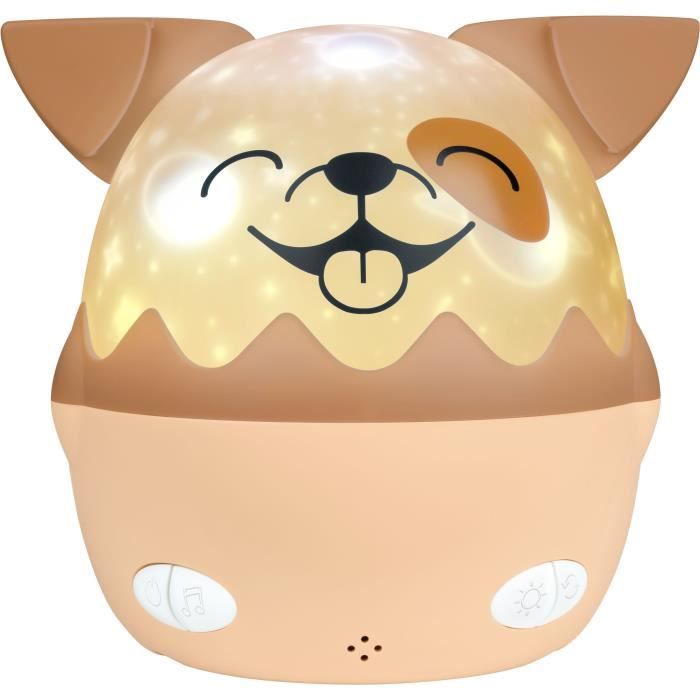 BIGBEN - Musical Night Light - Dog - 360° Projection - Remote Control
