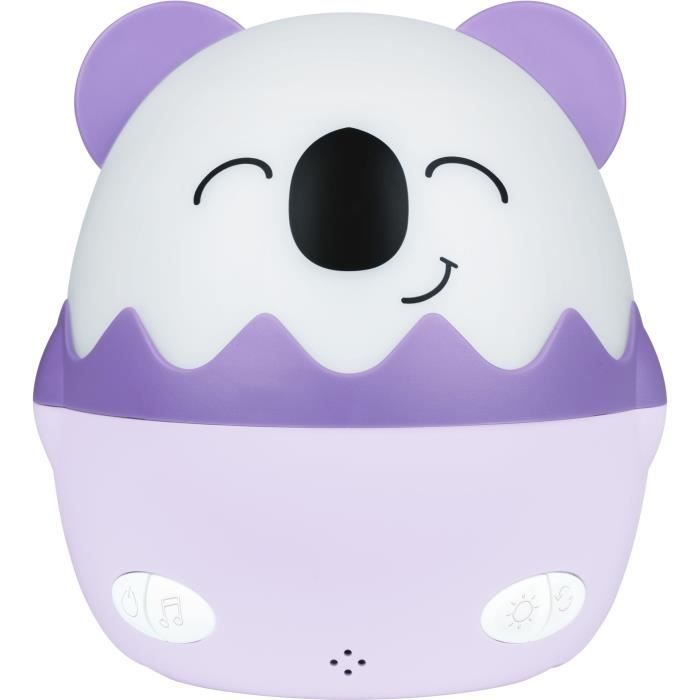 Veilleuse musicale sans fil - BIGBEN - Koala - Projection 360° - 13 films - 8 mélodies - Télécommande - Batterie USB-C