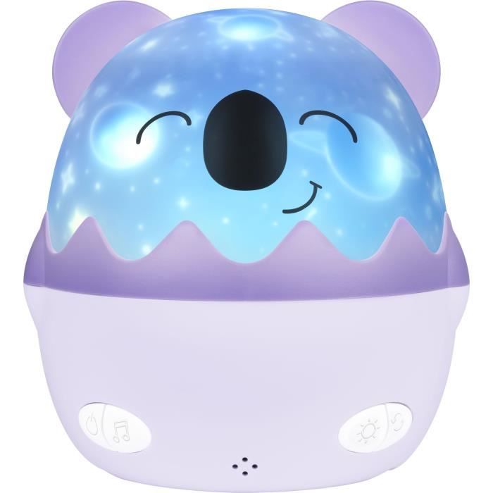 Veilleuse musicale sans fil - BIGBEN - Koala - Projection 360° - 13 films - 8 mélodies - Télécommande - Batterie USB-C