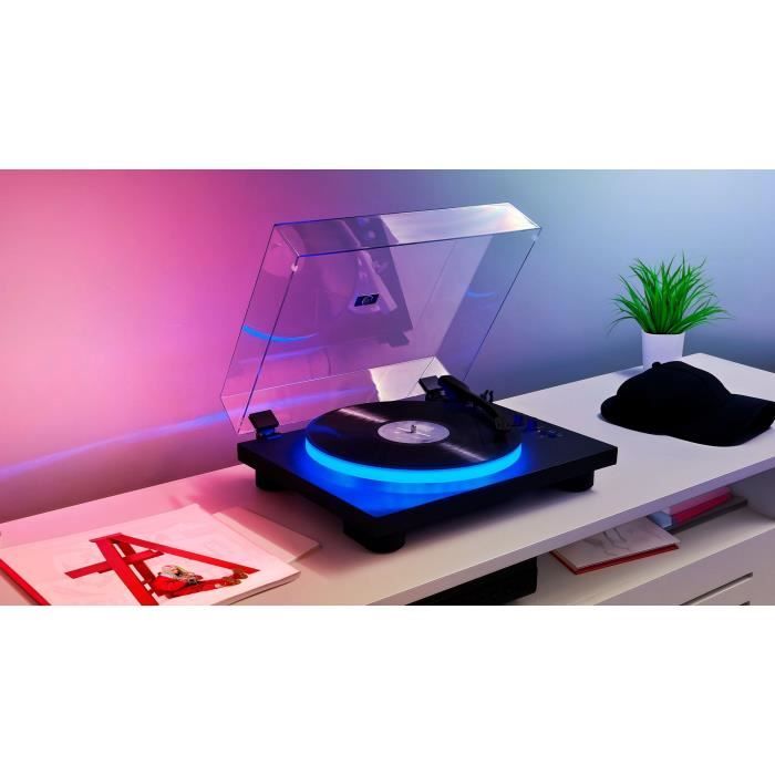 BIGBEN INTERACTIVE PARTYBTTDLIGHT Turntable - Bluetooth - Light Effects - 33/45/78 RPM